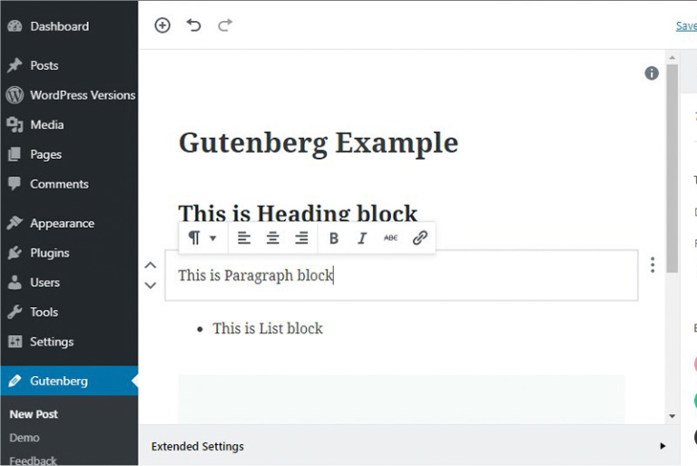 wordpress gutenberg