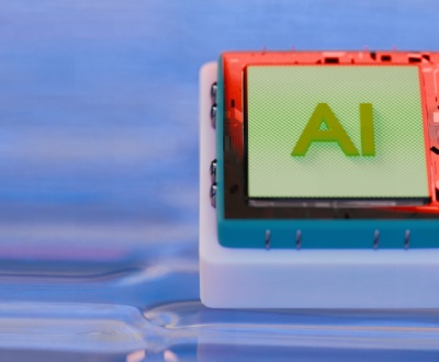 KI-Mikrochip, Symbolbild für generative KI und Suchmaschinenoptimierung